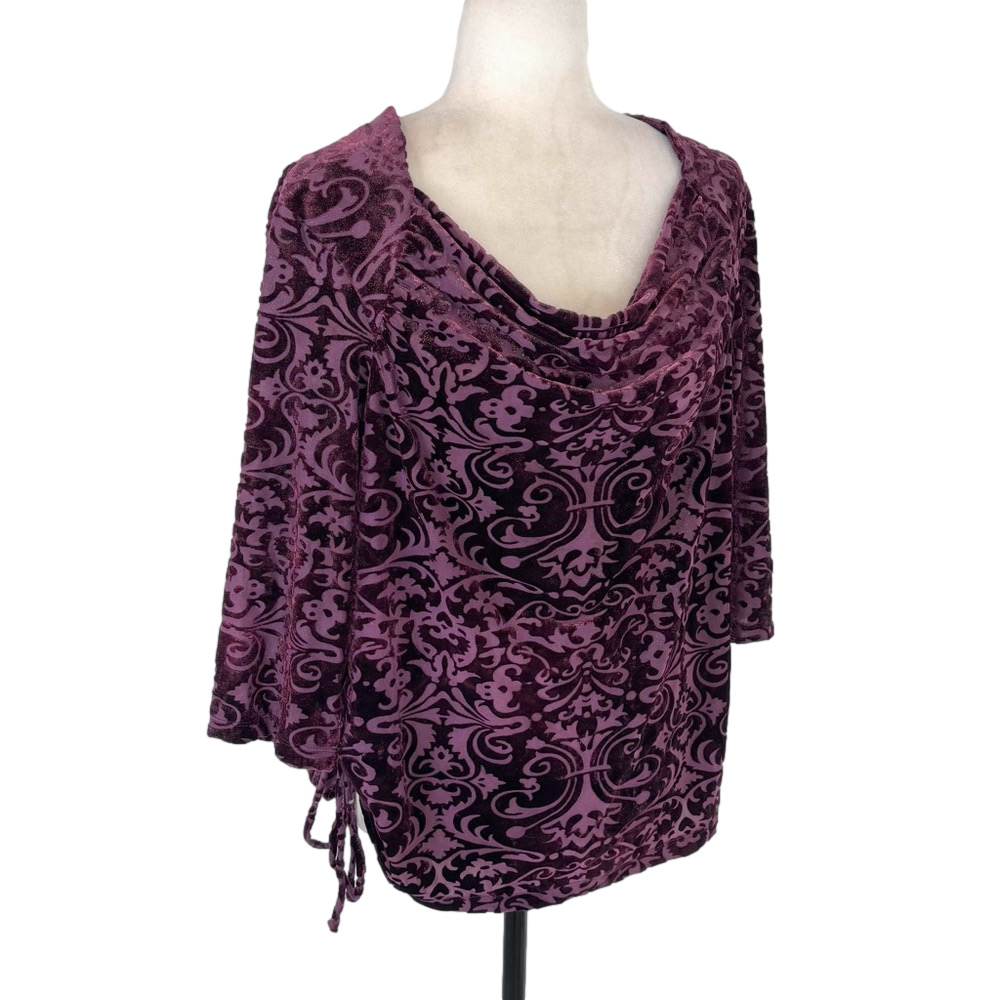 Emotions burnout velvet top